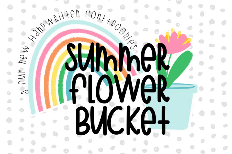 summer-flower-bucket-font