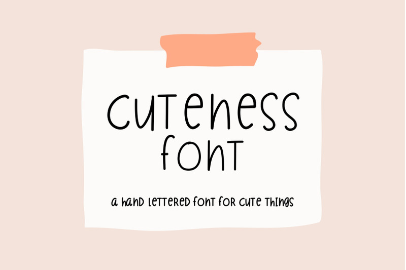 cuteness-font-painted-stickers