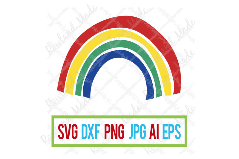 Primary Rainbow SVG Rainbow SVG Rainbow Baby By Rowland ...