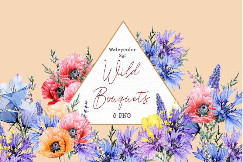 wild-flowers-bouquets-in-watercolor