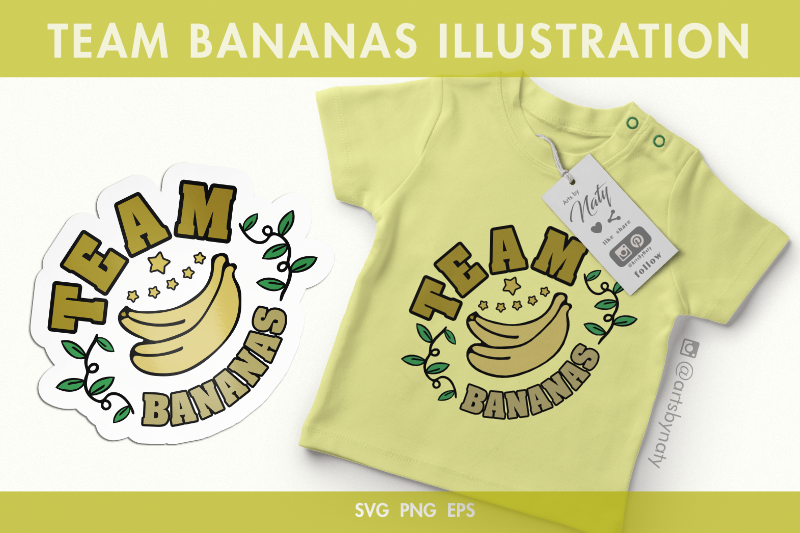 team-bananas-svg-illustration
