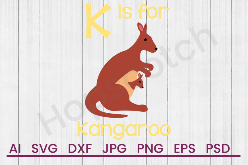 k-for-kangaroo-svg-file-dxf-file