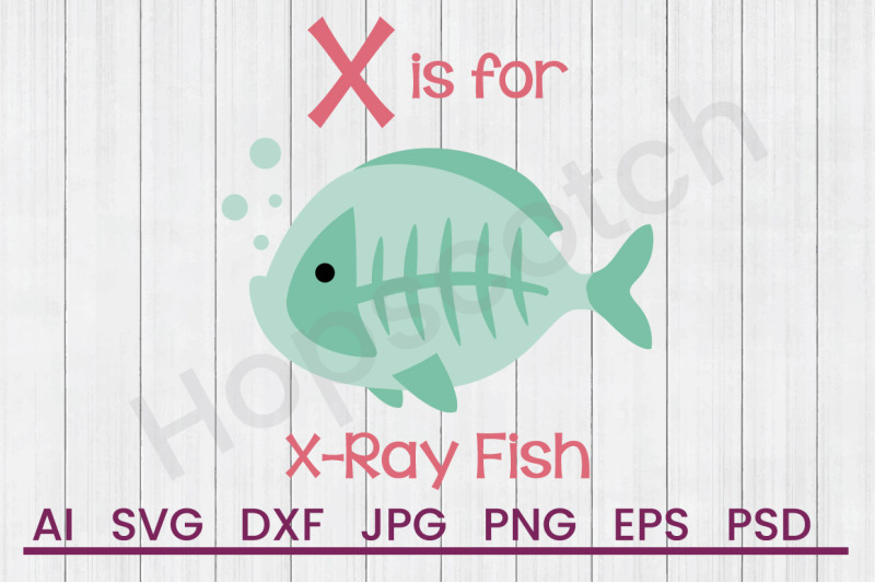 x-for-x-ray-fish-svg-file-dxf-file