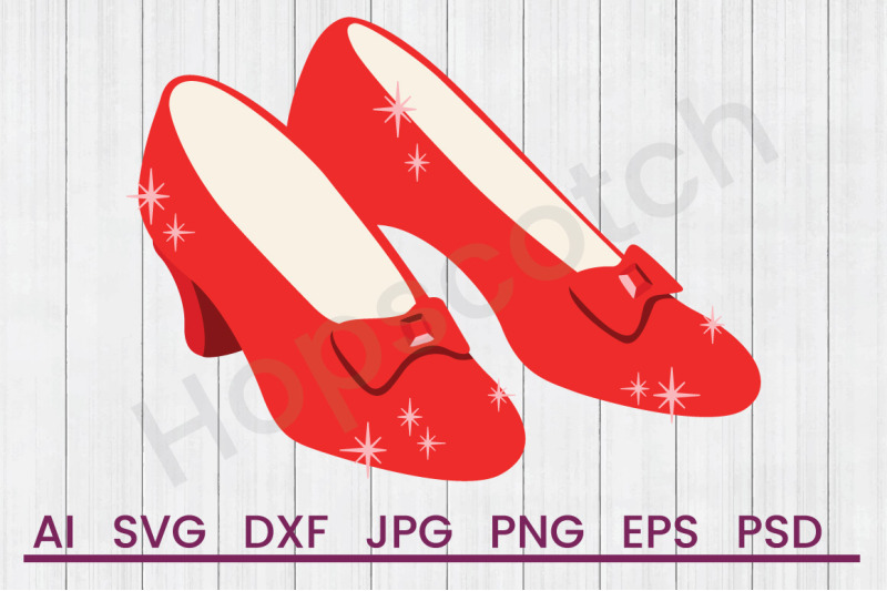 ruby-slippers-svg-file-dxf-file