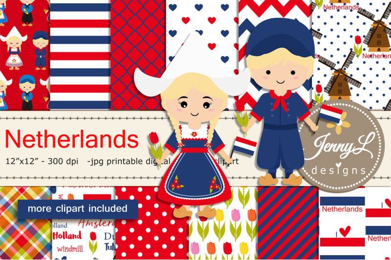 netherlands-digital-papers-and-windmill-clipart-clogs-dutch-holland
