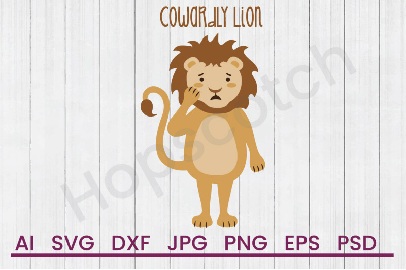 cowardly-lion-svg-file-dxf-file