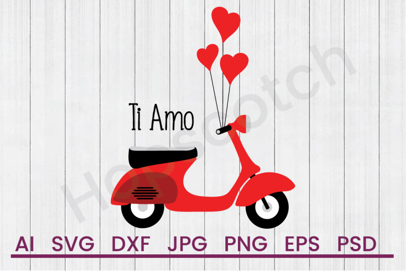 ti-amo-scooter-svg-file-dxf-file