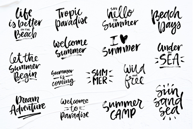 summer-lettering-quotes-collection