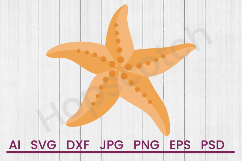 starfish-svg-file-dxf-file