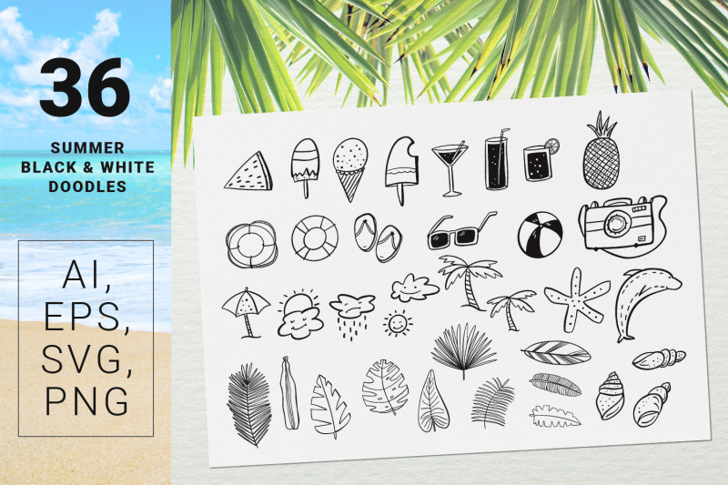 beach-vibes-summer-design-kit