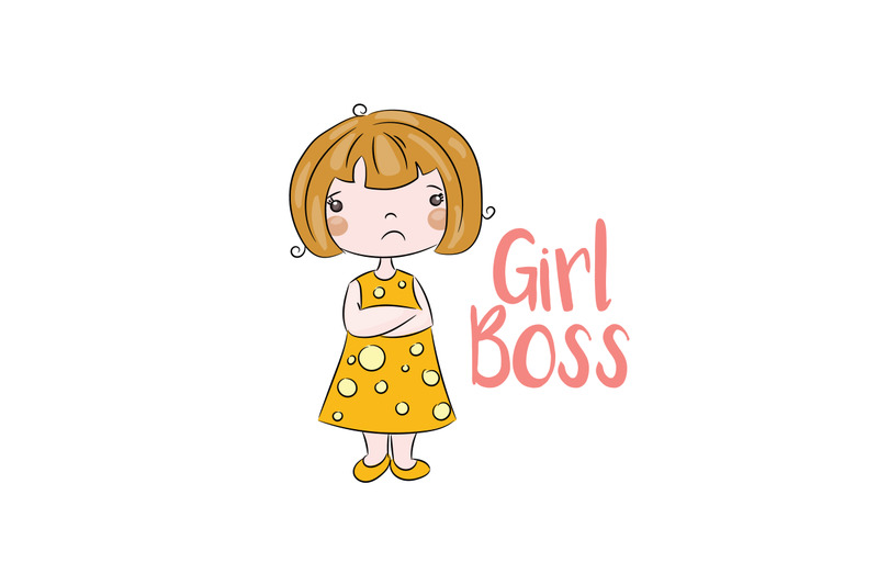 cute-and-angry-girl-illustration