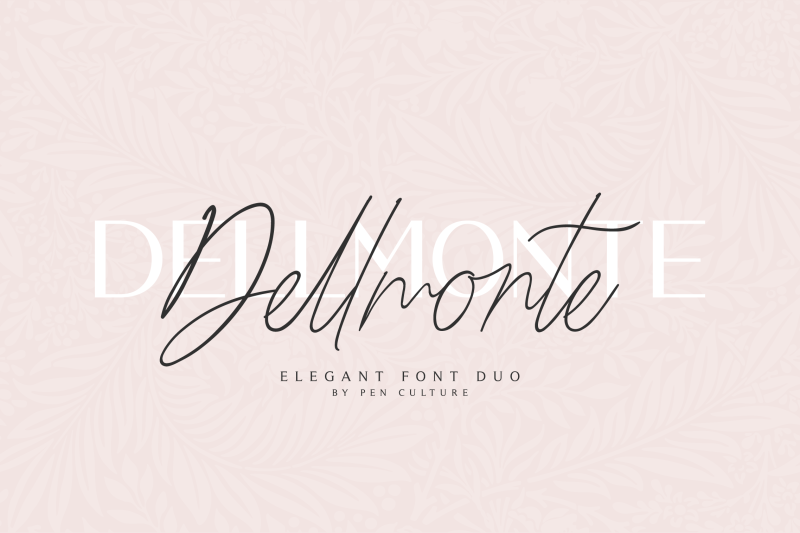 Dellmonte Elegant Font Duo By Pen Culture Thehungryjpeg Com