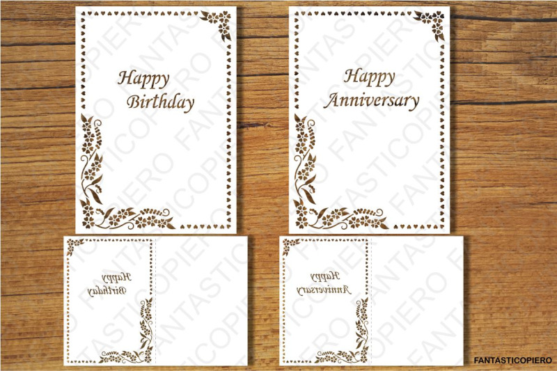 Download Happy Birthday, Happy Anniversary, Thank You, Greeting Card SVG files By FantasticoPiero ...