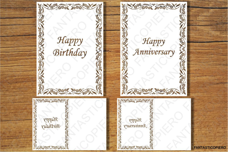 Download Happy Birthday, Happy Anniversary, Thank You, Greeting Card SVG files By FantasticoPiero ...