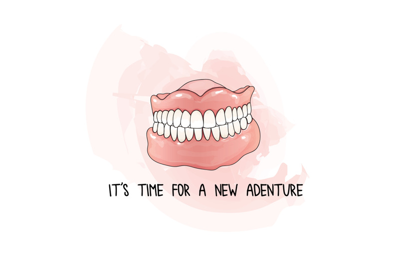 funny-adventure-quote-with-human-denture-illustration