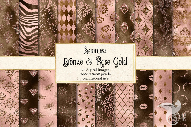 bronze-and-rose-gold-digital-paper