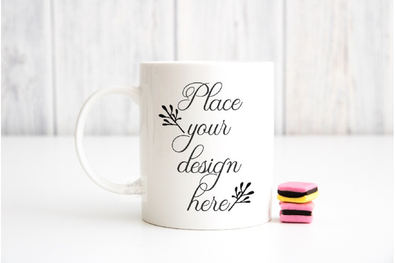 Free Mockup mug sublimation coffee minimal cute cup mock up stock photo (PSD Mockups)