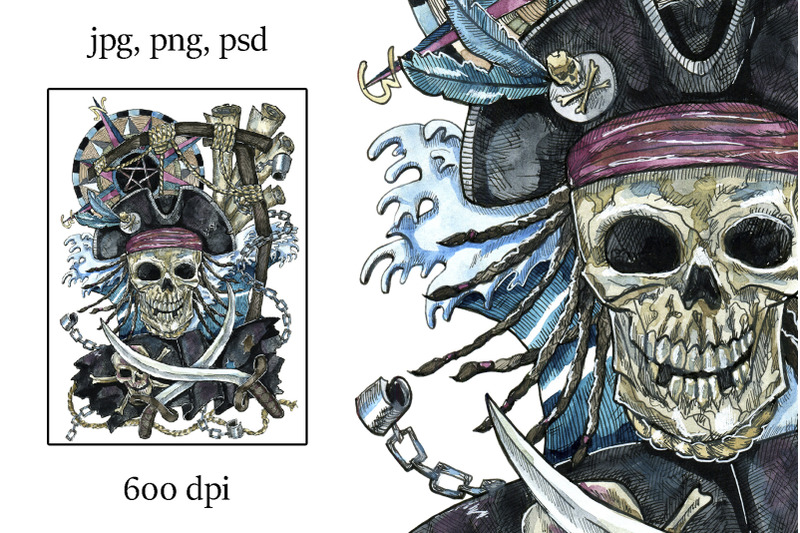 card-with-jolly-roger-symbol
