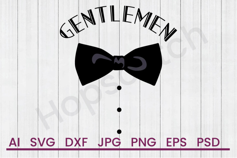 gentlemen-bowtie-svg-file-dxf-file