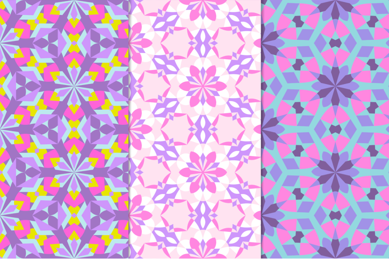 12-kaleidoscope-seamless-patterns
