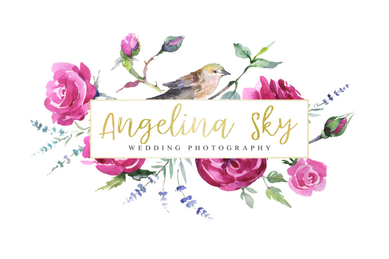 logo-with-roses-and-bird-watercolor-png