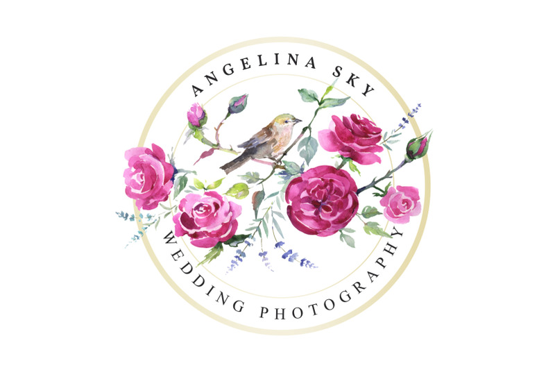 logo-with-roses-and-bird-watercolor-png