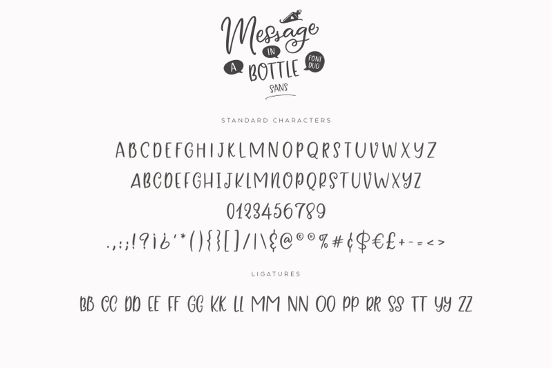 message-in-a-bottle-font-duo-extras