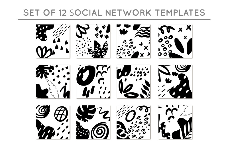 social-network-templates-elements