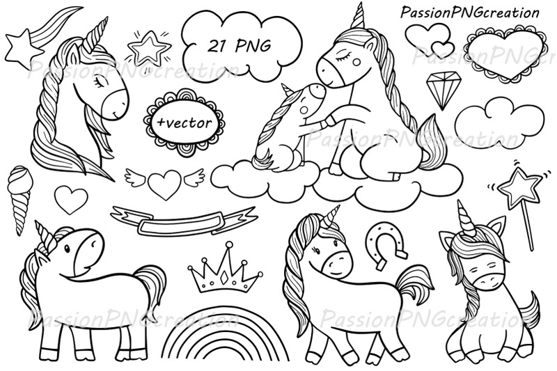 doodle-unicorn-clipart