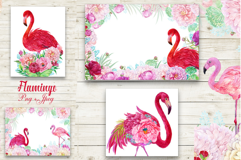 flamingos-and-flowers-backgrounds-watercolor-flowers-tropical-backgro