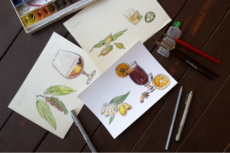 watercolor-herbs-amp-spices-2