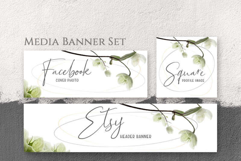 set-oftemplate-banners-with-copy-space-amp-white-watercolor-rose-flower