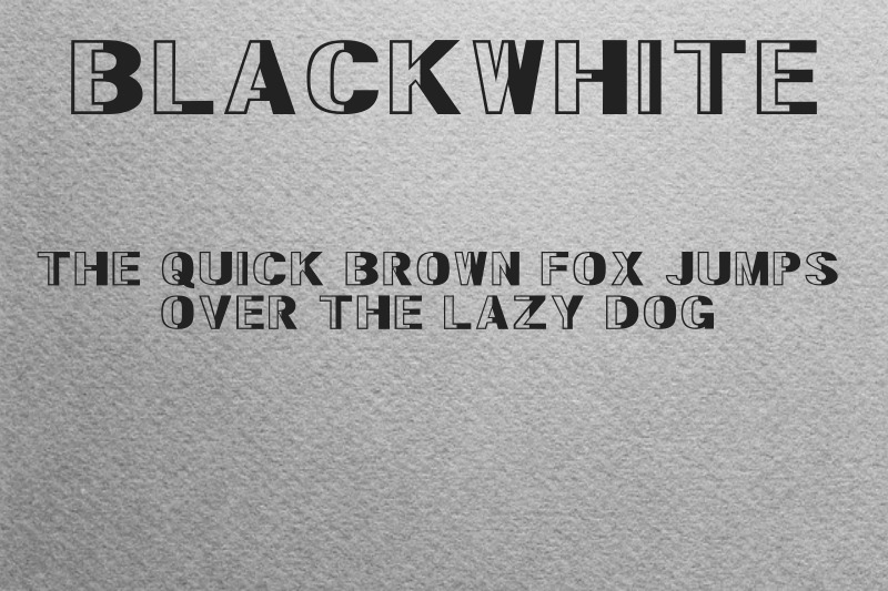 blackwhite-font