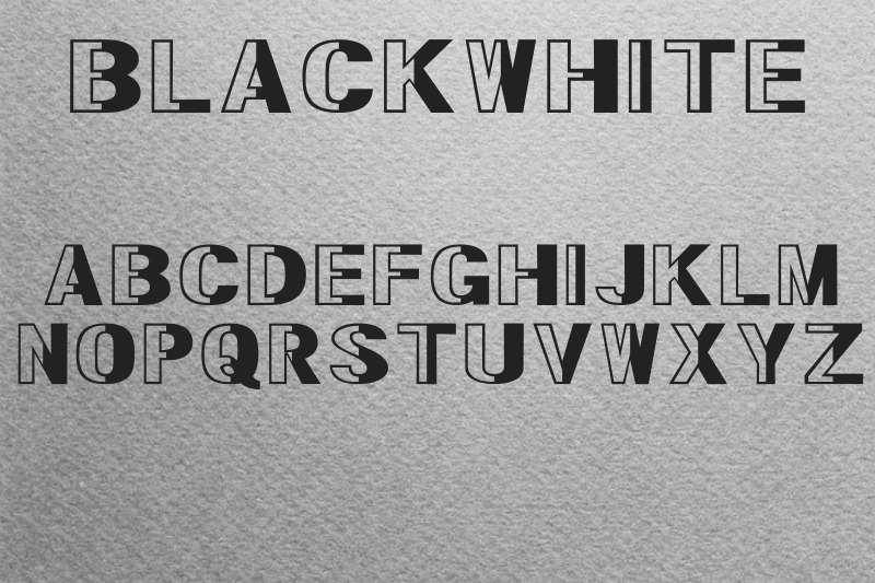 blackwhite-font
