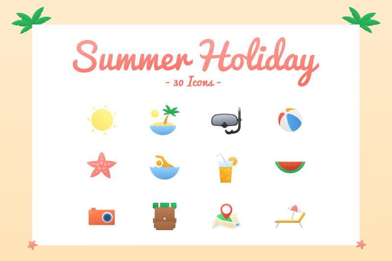 summer-holiday-icons