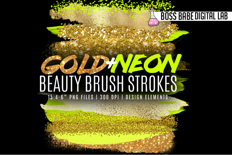 gold-and-neon-beauty-brush-strokes