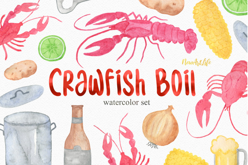 watercolor-crawfish-boil-set