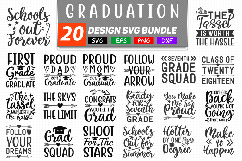 20 Graduation SVG Bundle SVG by Designbundles
