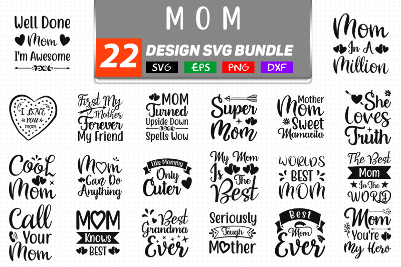 Download Mom Svg Bundle By teewinkle | TheHungryJPEG.com