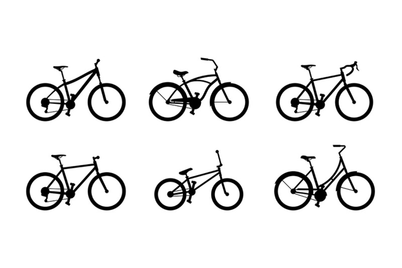 set-of-different-bicycles