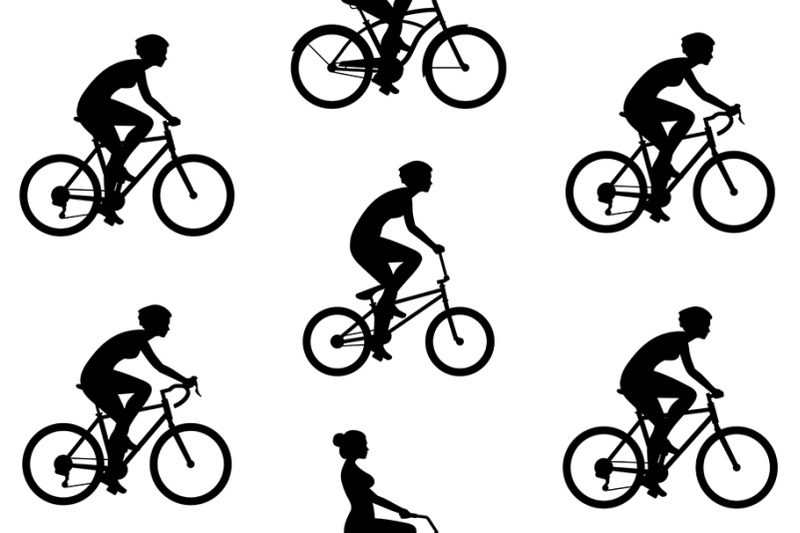 pattern-with-women-riding-bicycles