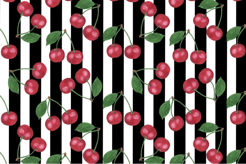 cherry-watercolor-cherry-berry-watercolor-cherry-pattern