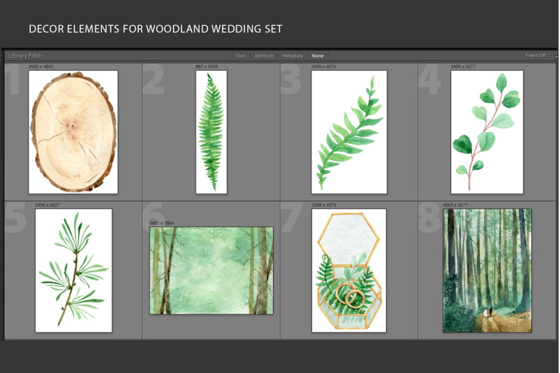 woodland-wedding-set