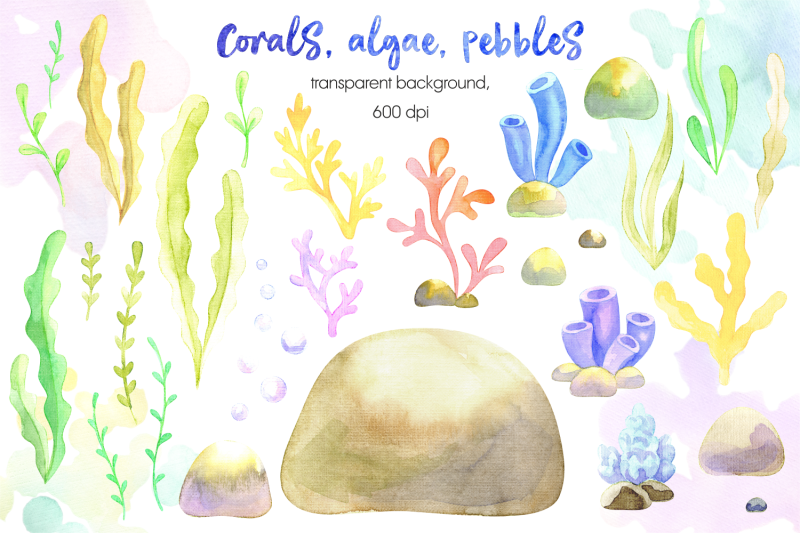 mermaids-watercolor-cliparts-set