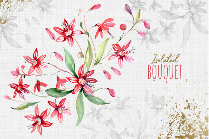 bouquets-may-sun-red-watercolor-png