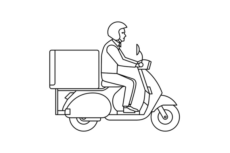 delivery-man-on-scooter