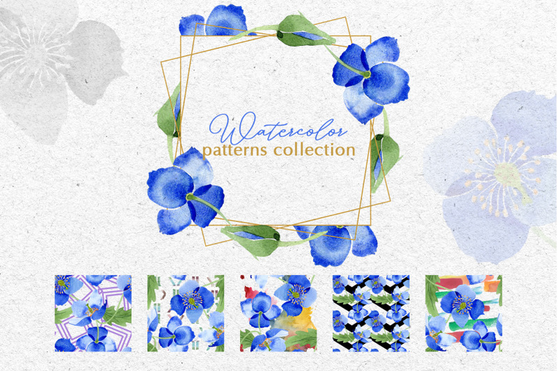 ultramarine-blue-poppies-watercolor-png