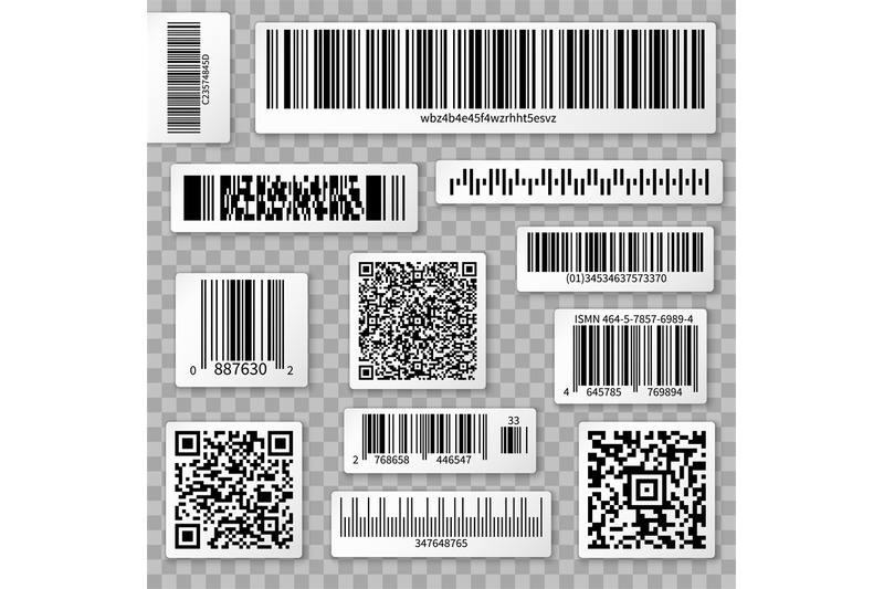 qr-codes-bar-and-packaging-labels-isolated-on-transparent-background