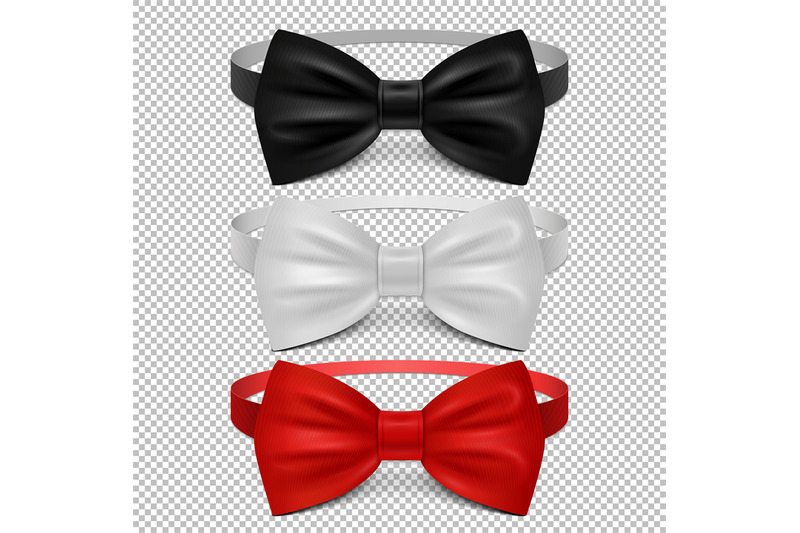 realistic-white-black-and-red-bow-tie-isolated-on-transparent-backgro