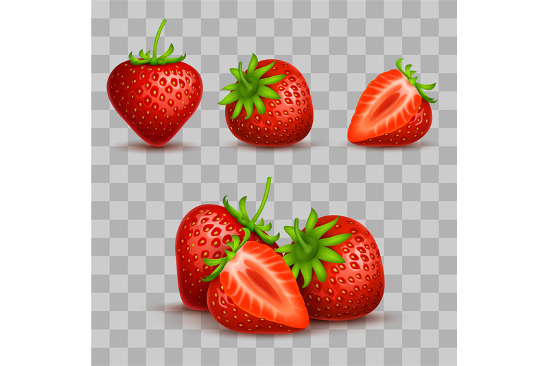 vector-realistic-sweet-and-fresh-strawberry-isolated-on-transparent-ba